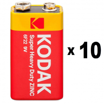 Батарейка Kodak Extra Heavy Duty 6F22 (10шт/уп) 9V Крона