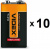 Батарейка сольова Videx 6F229V (Крона) 1шт SHRINK