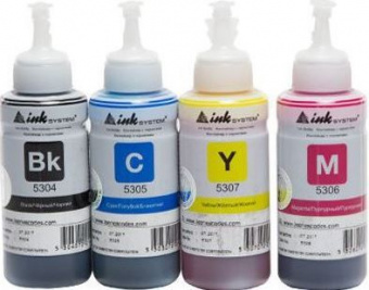 Комплект Чорнила Inksystem для Epson L серії (B/C/M/Y) 4x100ml