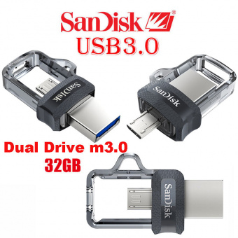 Flash-память Sandisk Ultra Dual 16Gb OTG USB 3.0