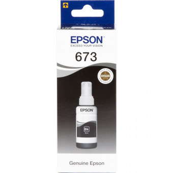 Оригинальные чернила Epson L800/L805/L810/L850/L1800 (Black) 70ml (C13T67314A)