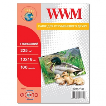 WWM 13х18 (100л) 225г/м2 глянсовий фотопапір