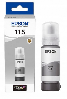 Оригинальные чернила Epson (115) L8160/L8180 (Grey) 70ml (C13T07D54A)