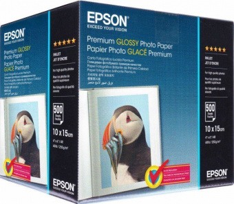 Epson 10x15 (500л) 255г/м2 Premium Суперглянец фотобумага