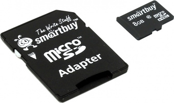 Карта пам'яті Smartbuy microSDHC 8GB Class 10+ SD adapter