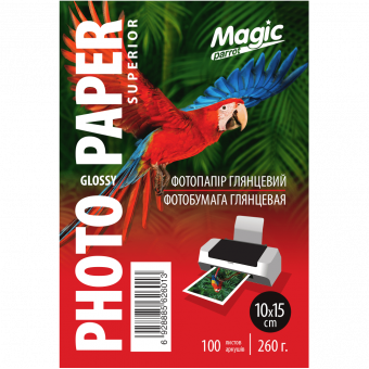 Magic 10x15 (100л) 260г/м2 глянсовий фотопапір