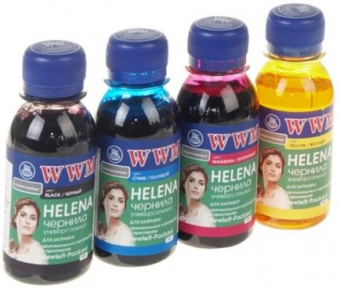 Комплект чернил WWM Helena для HP (B/C/M/Y) 4x100ml Универсальные