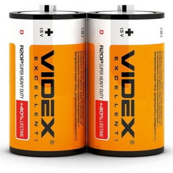 Батарейка Videx R20 (10шт/уп) D