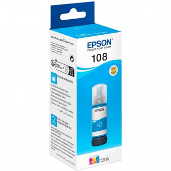 Оригінальне чорнило Epson 108 EcoTank L8050/L18050 (Cyan) 70ml