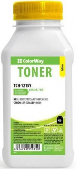 Тонер ColorWay (TCH-1215Y) Yellow 45g для HP CLJ CP1215/1515