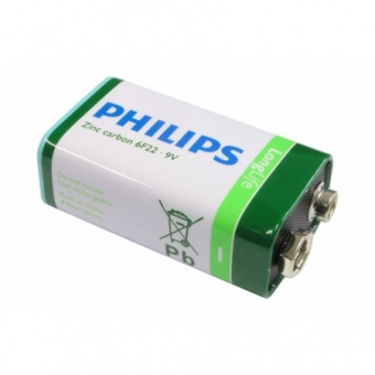 Батарейка Philips 6F22 (10шт/уп) 9V Крона