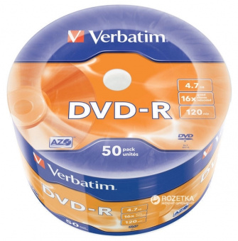 DVD-R Verbatim 4,7Gb (bulk 50) 16x