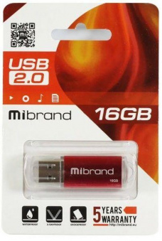 Флеш-пам'ять Mibrand Cougar 16Gb Red USB2.0