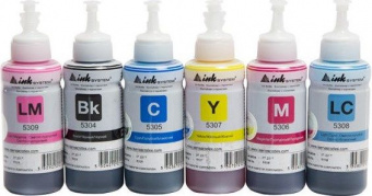 Комплект Чорнила Inksystem для серії Epson L (BK/C/LC/M/LM/Y) 6x100ml