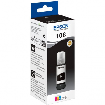 Оригинальные чернила Epson 108 EcoTank L8050/L18050 (Black) 70ml