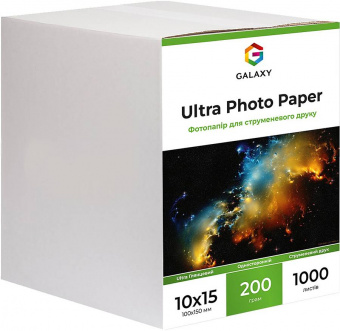 Galaxy 10x15 (1000л) 200г/м2 Ultra Глянец фотобумага