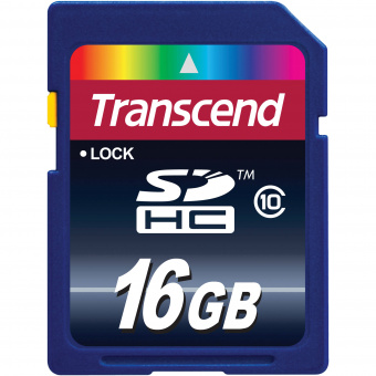 картка пам'яті TRANSCEND SDHC 16 GB (CLASS 10)