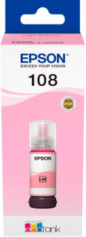 Оригинальные чернила Epson 108 EcoTank L8050/L18050 (Light Magenta) 70ml