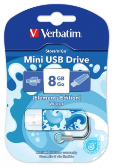 Flash-пам'ять Verbatim Mini 8Gb USB 2.0 Water
