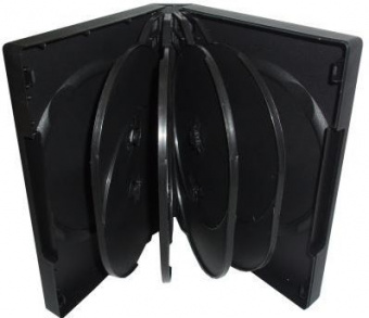 DVD box/10 black 32mm глянец