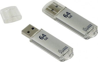 Flash-пам'ять Smartbuy V-Cut Silver 64Gb USB 2.0