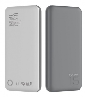 УМБ PURIDEA Power Bank 15000 mAh Gray - White (LI-33 )
