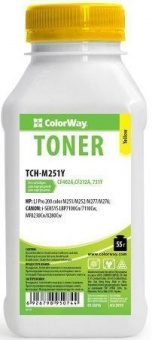 Тонер ColorWay (TCH-M251Y) Yellow 55g для HP CLJ M251/MFP276 + Чип (RMHU10Y)