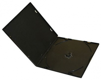 VCD box black 7mm глянец (10шт/уп)