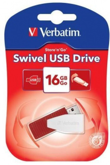 Flash-память Verbatim Swivel 16Gb USB 2.0 Red