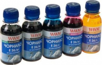 Комплект чорнил WWM E26 Epson XP520/XP600/XP610/XP700/XP810 (BP/PB/C/M/Y) 5x100ml