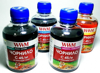 Комплект чорнил WWM C45 Canon MG2440/IP2840/E404/E514 (BP/C/M/Y) 4x200ml