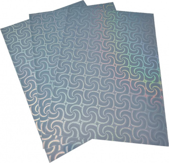 Самоклеющаяся пленка Galaxy А4 (20л) 80мкм, Струйная печать, Holographic SPIRAL