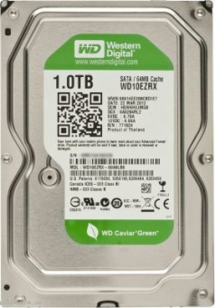 Жесткий диск 1Tb Western Digital Caviar Green SATAIII 5400rpm 64Mb WD10EZRX