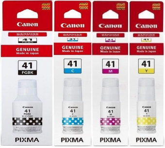 Комплект Оригинальных чернил GI-41 Canon Pixma G1420/G2420/G2460/G3420/G3460 (BP/C/M/Y)