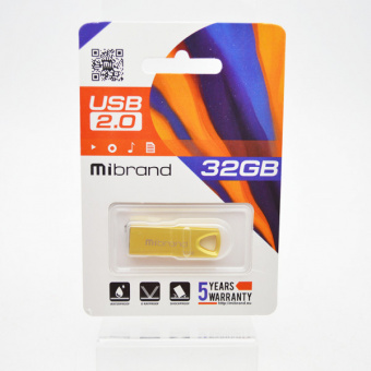 Флеш-пам'ять Mibrand Taipan 32Gb Gold USB2.0