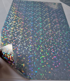 Самоклеюча плівка Galaxy А4 (20л) 80мкм, Струменевий друк, Holographic BIG BUBBLE