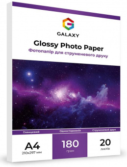 Galaxy A4 (20л) 180г/м2 глянсовий фотопапір