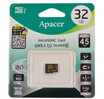 APACER microSDHC 32GB Class 10 UHS-I no adapter