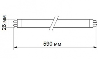 Світлодіодна LED лампа Videx 0,6м G13 9W 6200K, T8