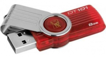Flash-память Kingston Flash-Drive DTI 101 G2 8GB Red