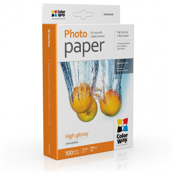 ColorWay 13x18 (100л) 200г/м2 Глянцевая фотобумага