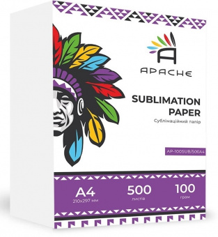 Сублимационная бумага APACHE ECO A4 (500л) 100г/м2