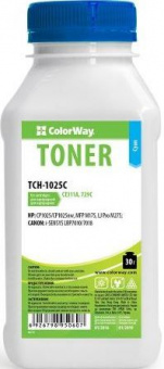 Тонер ColorWay (TCH-1025C) Cyan 30g для HP CLJ CP1025/Pro 100 /M175