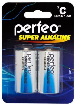 Батарейка Perfeo LR14 Super Alkaline (2шт/уп) C