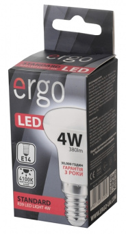 Світлодіодна LED лампа Ergo E14 4W 4100K, R39 (нейтральний)
