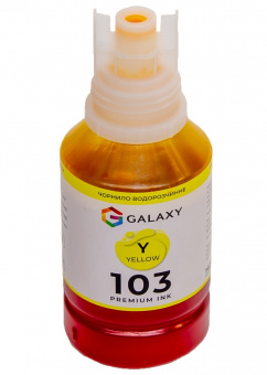 Чорнила GALAXY 103 EcoTank для Epson L-series (Yellow) 140ml