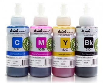 Комплект Чернила Inksystem для Epson L серии (B/C/M/Y) 4x100ml