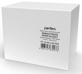 Perfeo 10x15 (500л) 230г/м2 Глянцевая фотобумага