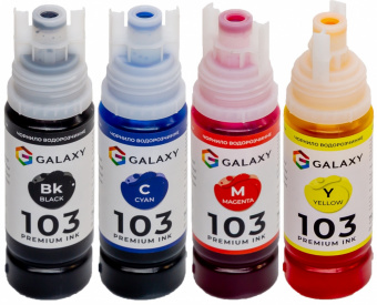 Комплект чернил GALAXY 103 для Epson L-series (B/C/M/Y) 4x70ml