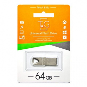 Flash-память T&G 117 Metal series Silver 64Gb USB 3.0